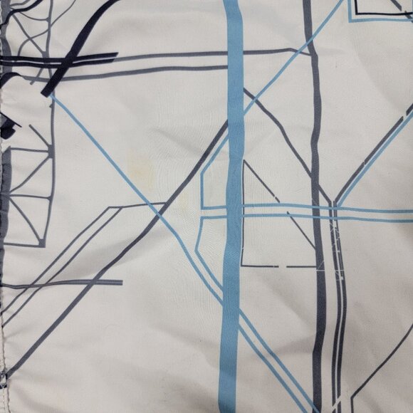 Oakley Silo Mens 38 White Blue Board Shorts Athletic Summer Walking Running - Picture 9 of 14